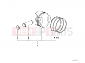 BMW Motorrad BMW 2000 R-Models 4V R 850 RT 96 (0412) Piston, single components
