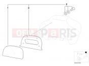 BMW Motorrad BMW 2000 R-Models 4V R 850 RT 96 (0412) set, backrest cushion 33 L topcase