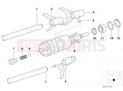 BMW Motorrad BMW 2001 R-Models 4V R 850 RT 96 (0412) 5-speed transmission - gearshift