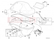 BMW Motorrad BMW 2001 R-Models 4V R 850 RT 96 (0412) Top case, single parts