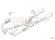 Exhaust system - BMW Motorrad R 80 RT 1987