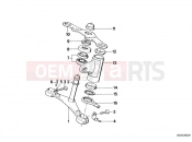Lower fork cross brace - BMW Motorrad R 80 RT 1987