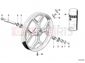 Cast rim, front - BMW Motorrad R 80 RT 1987
