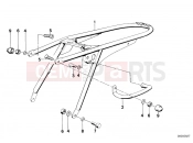 Rear frame - BMW Motorrad R 80 RT 1987