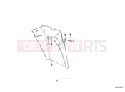 Set mud flaps, rear - BMW Motorrad R 80 RT 1987