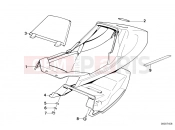 Dual seat-tail part - BMW Motorrad R 80 RT 1987
