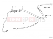 Brake pipe, front - BMW Motorrad R 100 RT 1978