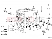 BMW Motorrad BMW CLASSIC 1982 R-Models 2V R 100 TIC Engine housing mounting parts