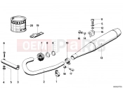BMW Motorrad BMW CLASSIC 1982 R-Models 2V R 100 TIC Exhaust system