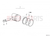 BMW Motorrad BMW CLASSIC 1981 R-Models 2V R 80 TIC Piston, single components