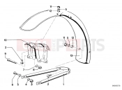 BMW Motorrad BMW CLASSIC 1981 R-Models 2V R 80 TIC Mudguard front