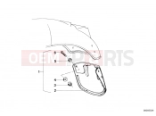 BMW Motorrad BMW CLASSIC 1981 R-Models 2V R 80 TIC Set mud flaps, rear