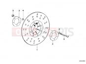BMW Motorrad BMW CLASSIC 1981 R-Models 2V R 100 RT Brake rotor, front