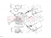 DUCATI 2014 Monster 696 ABS HORIZONTAL CYLINDER HEAD » VALVE DRIVE