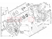 DUCATI 2013 Superbike 1199 Panigale ABS 010 - HALF-CRANKCASES PAIR » ENGINE CASE