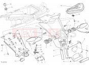 DUCATI 2013 Multistrada 1200 ABS 27A - NUMBER PLATE HOLDER - TAIL LIGHT » LIGHTING SYSTEM