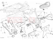 DUCATI 2013 Multistrada 1200 S Pikes Peak 27A - NUMBER PLATE HOLDER - TAIL LIGHT (1) » LIGHTING SYSTEM