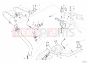 DUCATI 2013 Hypermotard 796 EXHAUST SYSTEM » EXHAUST SYSTEM
