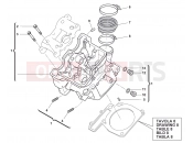 HUSQVARNA 2013 TXC 511 CYLINDER HEAD