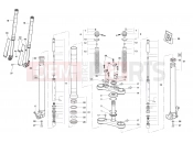 FRONT FORK ASSEMBLY - Husqvarna CR 65 2012