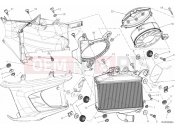 DUCATI Diavel Carbon BRA RADIATOR, WATER, LH » COOLING SYSTEM