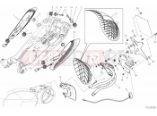 DUCATI 2013 Diavel CROMO 27A - NUMBER PLATE HOLDER - TAIL LIGHT (2) » LIGHTING SYSTEM