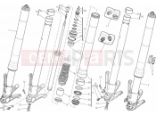 DUCATI 2013 Diavel WHITE STRIPE 21A - FRONT FORK » FRONT SUSPENSION