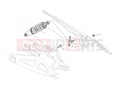DUCATI Monster 659 REAR SHOCK ABSORBER » SWING ARM