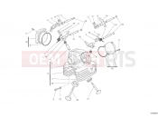 DUCATI Hypermotard 796 VERTICAL CYLINDER HEAD » VALVE DRIVE