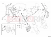 DUCATI Monster 796 ABS FRONT BRAKE SYSTEM » BRAKING SYSTEM