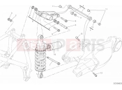 DUCATI 2012 Superbike 848 EVO Corse SE REAR SHOCK ABSORBER » SWING ARM
