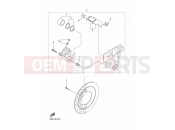 REAR BRAKE CALIPER - Yamaha XVS1300A 1CS4 2014