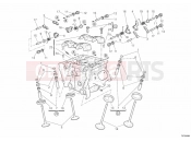 DUCATI Superbike 1198 VERTICAL CYLINDER HEAD » VALVE DRIVE