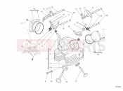 DUCATI Monster 696 ABS VERTICAL CYLINDER HEAD » VALVE DRIVE