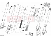 DUCATI Superbike 848 FRONT FORK » FRONT SUSPENSION