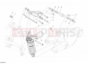 DUCATI 2009 Superbike 1098 R REAR SHOCK ABSORBER » SWING ARM