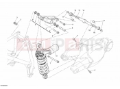 DUCATI 2009 Superbike 1098 R Bayliss REAR SHOCK ABSORBER » SWING ARM