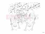 DUCATI 2009 Superbike 848 VERTICAL CYLINDER HEAD » VALVE DRIVE