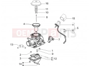 PIAGGIO Beverly 125 Carburetor's components