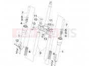 PIAGGIO Beverly 125 Fork's components (MVP)