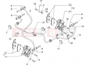PIAGGIO Beverly 125 Sport Brakes pipes - Calipers
