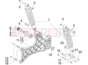 PIAGGIO Beverly 125 Tourer Rear suspension - Shock absorber/s
