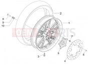 PIAGGIO Beverly 125 Tourer Rear wheel