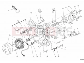 DUCATI 2008 Superbike 1098 R GENERATOR COVER - WATER PUMP » COOLING SYSTEM