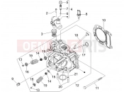 Head unit - Valve - Piaggio Beverly 250 ie 2006