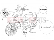 Plates - Emblems - Piaggio Beverly 250 ie 2006