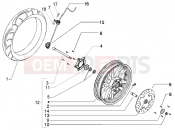 Front wheel - Piaggio Beverly 250 RST