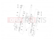 Fork's components (Kayaba) - Piaggio Beverly 300 ie Tourer 2014