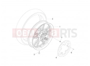 Rear wheel - Piaggio Beverly 300 ie Tourer 2014