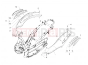 Side cover - Spoiler - Piaggio Beverly 300 ie Tourer 2014